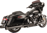 S&S CYCLE El Dorado Dual Exhaust - Black - Black Tracer 550-0702C