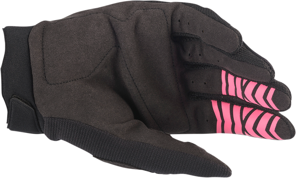 ALPINESTARS Women's Stella Full Bore Gloves - Black/Fluo Pink - Medium 3583622-1390-M