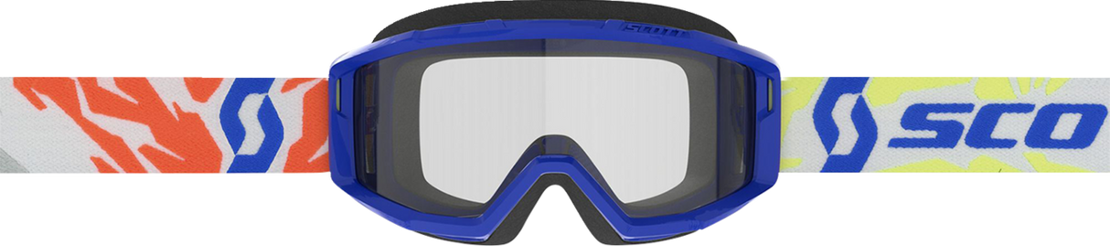 SCOTT Youth Primal Goggles - Blue - Clear 4030260003043