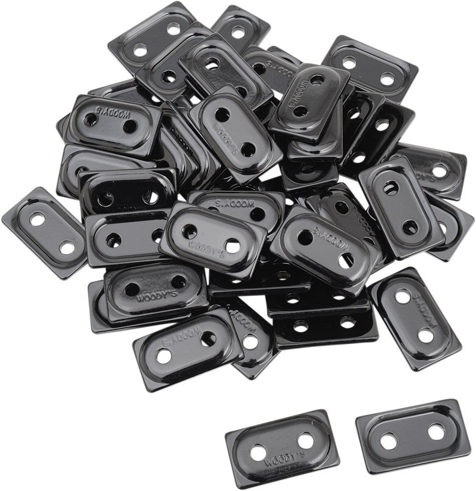 WOODY'S Support Plates - Black - 48 Pack ADD2-3810-B