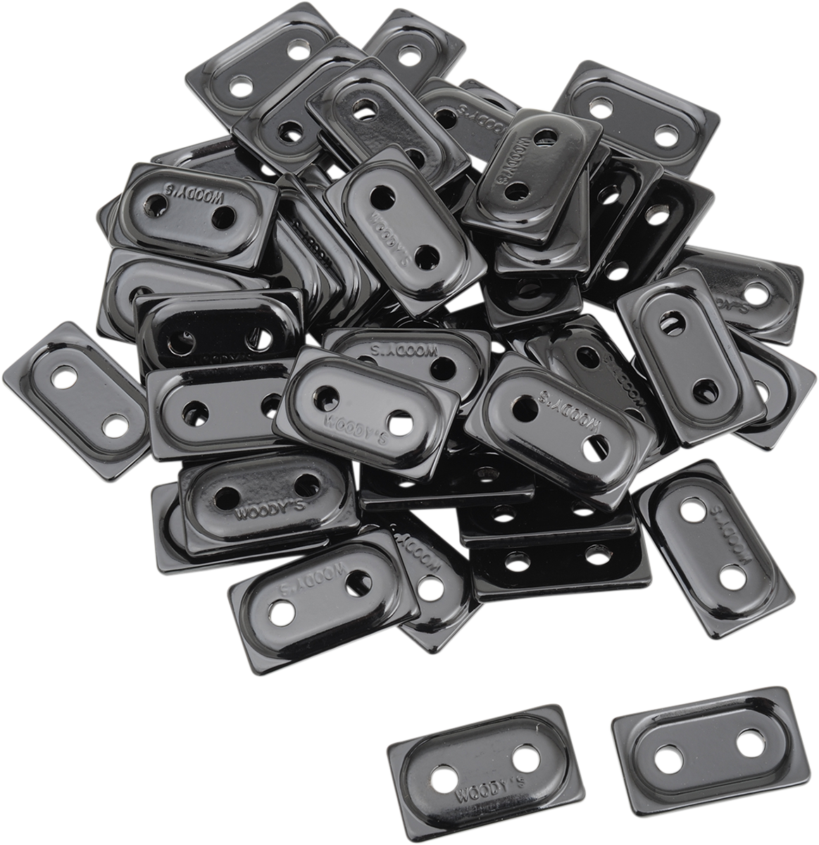 WOODY'S Support Plates - Black - 48 Pack ADD2-3810-B