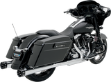 BASSANI XHAUST Megaphone Mufflers - Chr/Pol - Tapered - Performance Baffle FLH-517L