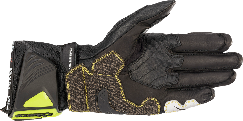 ALPINESTARS GP Tech V2 S Gloves - Black/Fluo Yellow/White/Fluo Red - 2XL 3556422-1503-2X