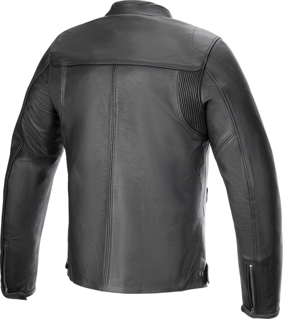 ALPINESTARS Blacktrack Leather Jacket - Black - 4XL 3103824-1100-4X