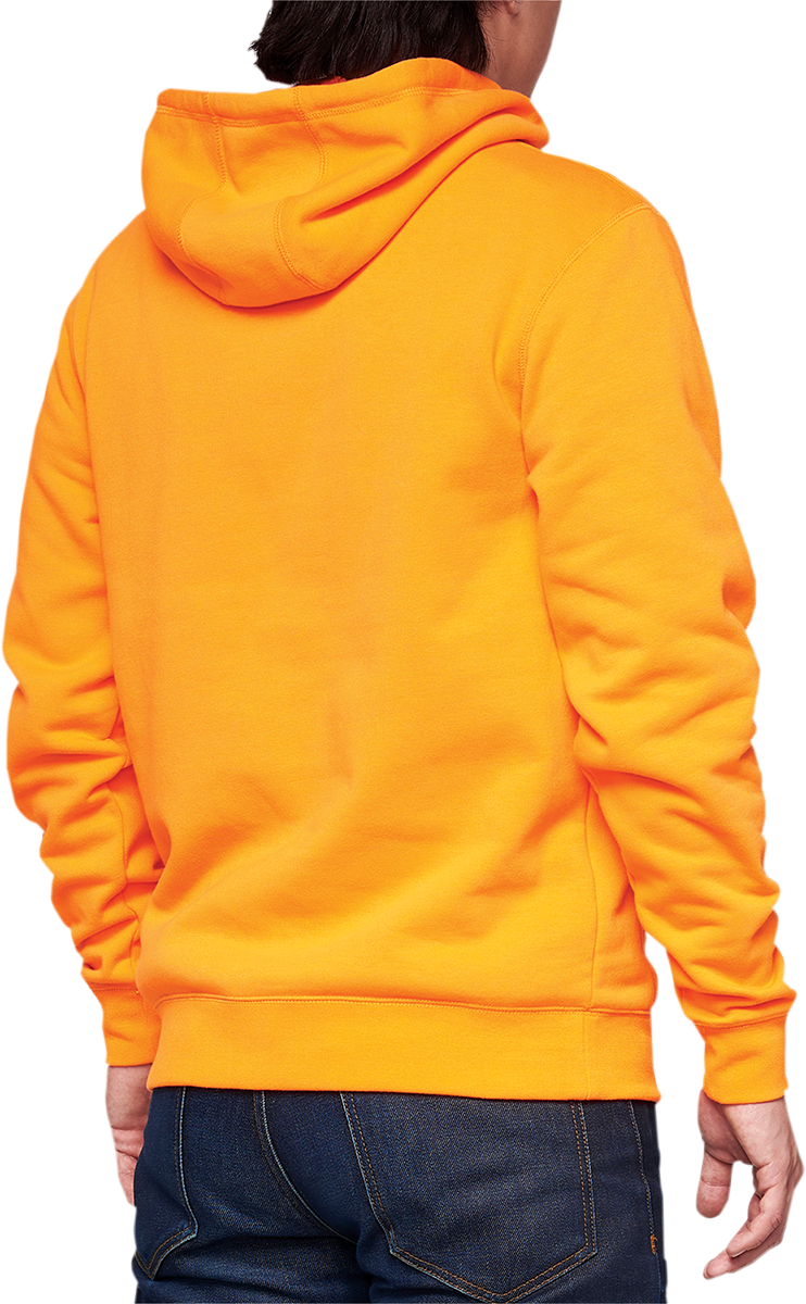 100% BB33 Pullover Kangaroo Pocket Hoodie - Orange - Small BB-36045-476-10