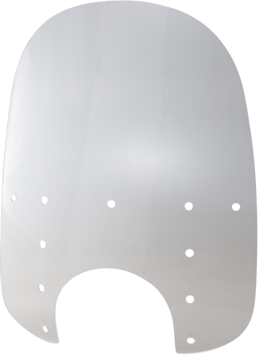 MEMPHIS SHADES Fats Windshield - 21" - 9" Headlight Cutout - Clear - Plastic MEP3810