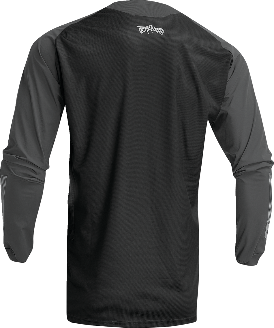 THOR Terrain Jersey - Black/Charcoal - Large 2910-7162