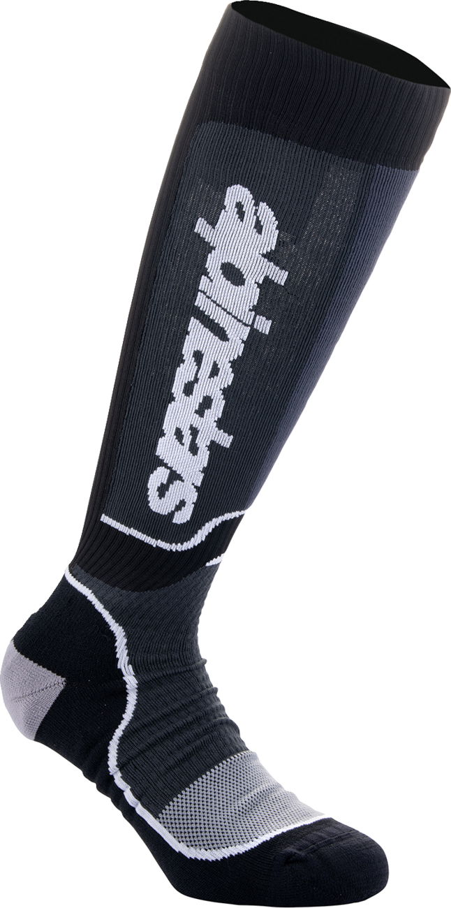 ALPINESTARS MX Plus Socks - Black/White - Large 4702324-12-L