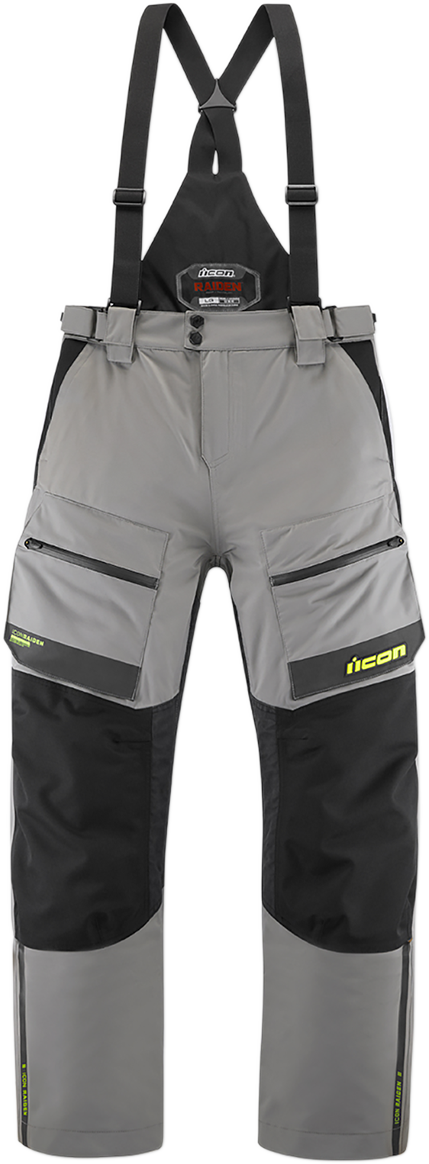 Pantalones ICON Raiden - Gris/Alta visibilidad - XL 2821-1155 
