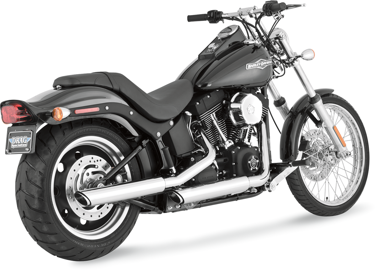 VANCE & HINES Twin Slash Mufflers - Chrome 16835