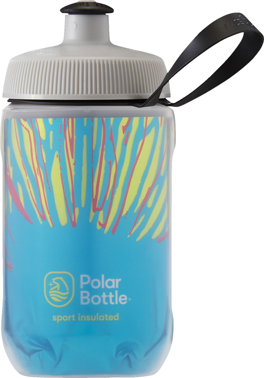 POLAR BOTTLE Kids Sport Insulated Bottle - Fireworks - Azure Blue - 12 oz INS12OZ01