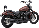 Silenciadores COBRA Neighbor Hater para Softail - Negro 6047B 