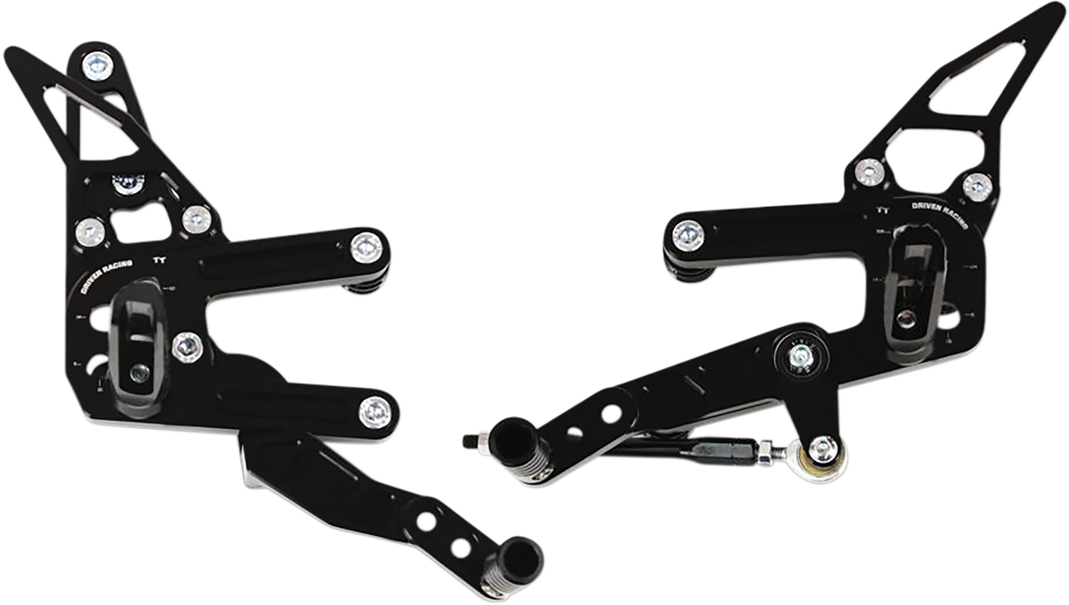 DRIVEN RACING TT Rearset - R3 DRP-722-BK