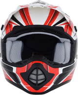 AFX Fx-17 Helmet - Force - Pearl White/Red - Xs 0110-5243