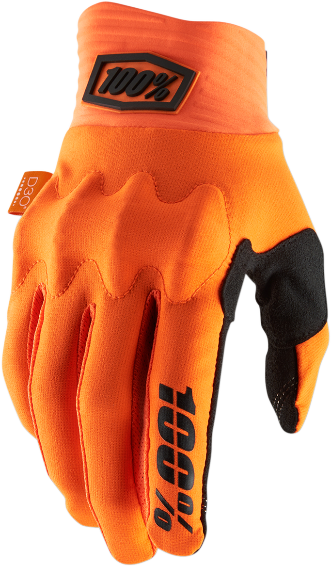100% Cognito Gloves - Fluo Orange/Black - Medium 10014-00011