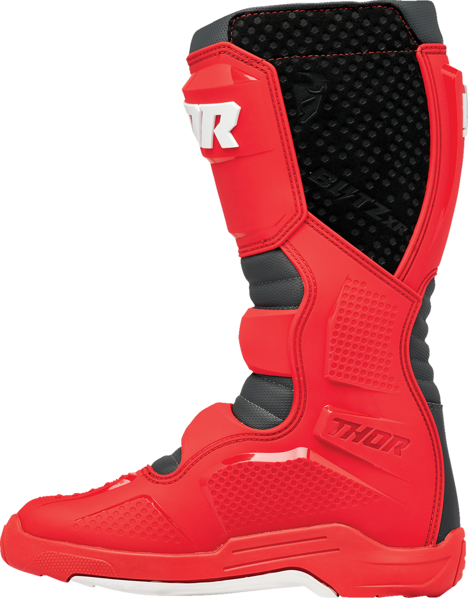 THOR Blitz XR Boots - Red/Charcoal - Size 9 3410-3111