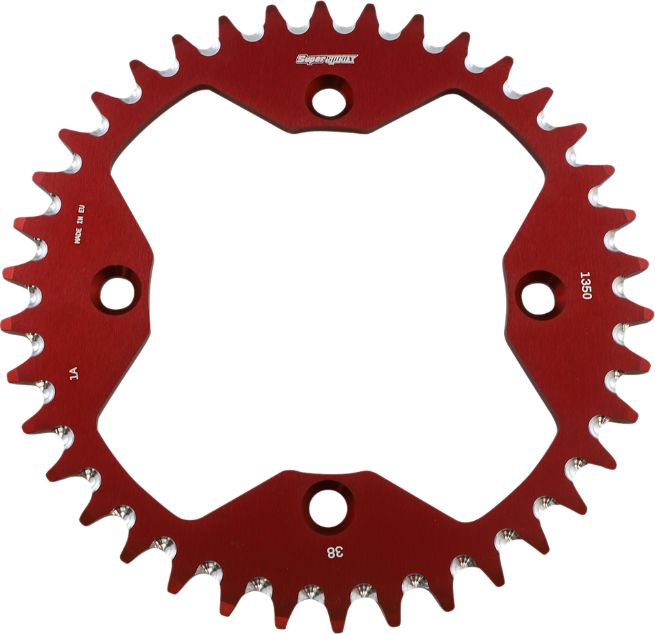 SUPERSPROX Rear Sprocket - Alloy - Red - 38-Tooth RAL-1350-38-RED