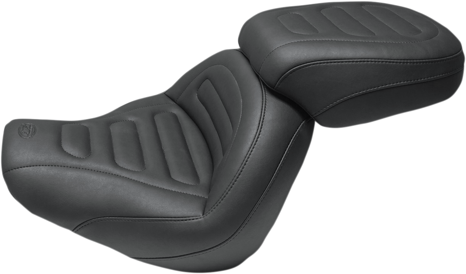 MUSTANG Passenger Touring Seat - Black - Trapezoid Stich - FXFB/FXFBS 75888