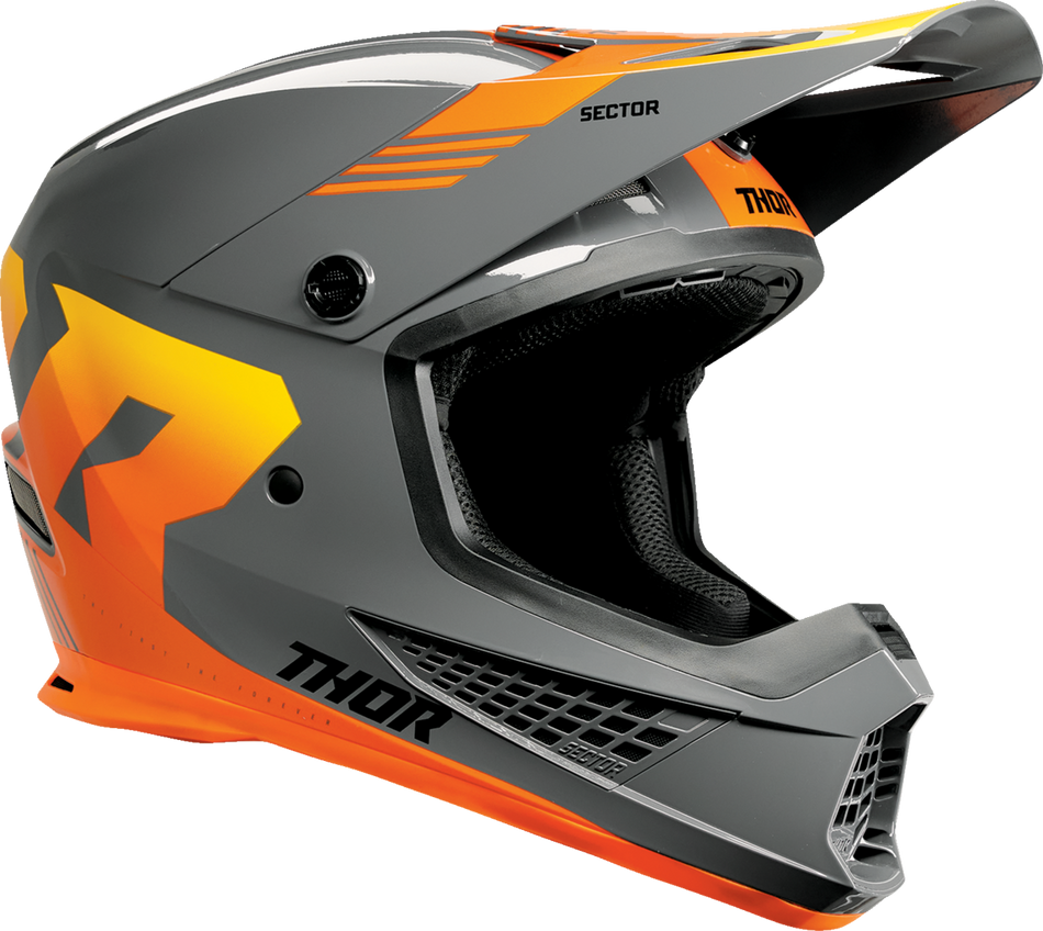 THOR Sector 2 Helmet - Carve - Charcoal/Orange - XS 0110-8121