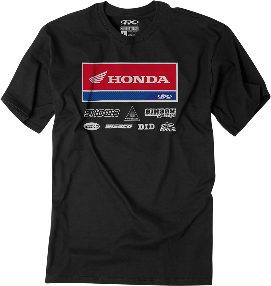 FACTORY EFFEX Honda 21 Racewear T-Shirt - Black - Large 24-87324
