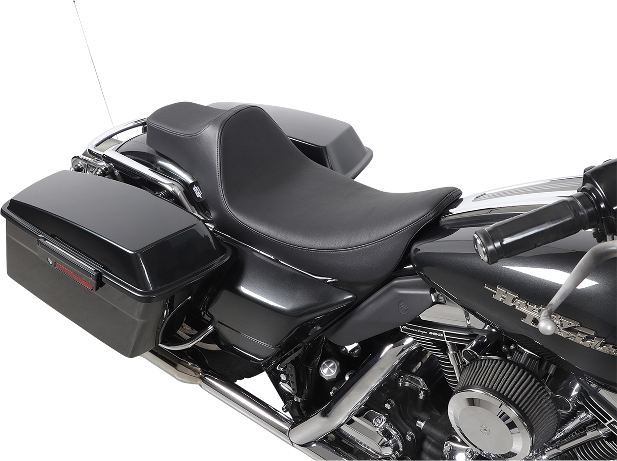 DRAG SPECIALTIES Extended Reach Predator III Seat - Smooth - Black NOT A 2-UP SEAT 8011368