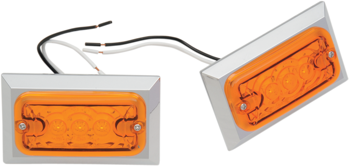 CHRIS PRODUCTS Marker Lights - Dual Filament - Amber 0814A-LED-2