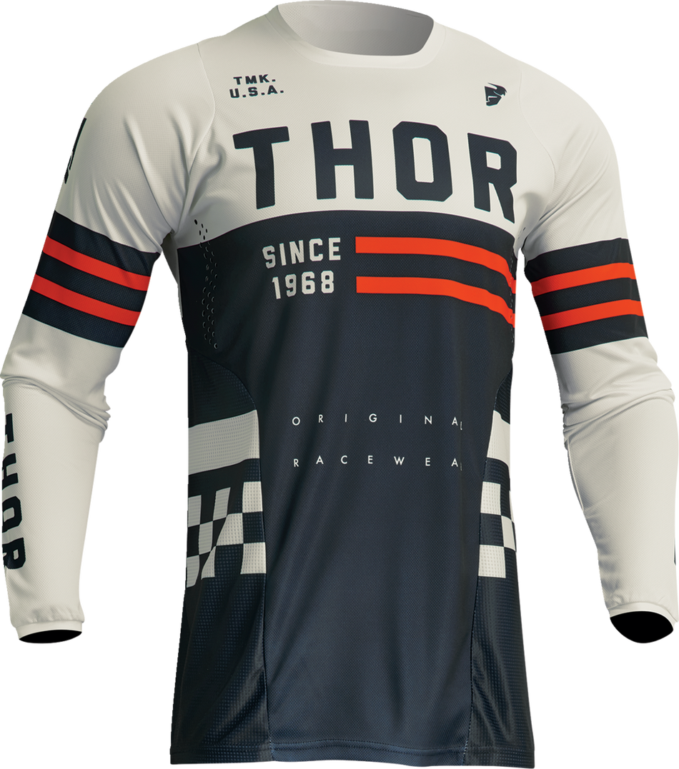 THOR Youth Pulse Combat Jersey - Midnight/White - Large 2912-2189