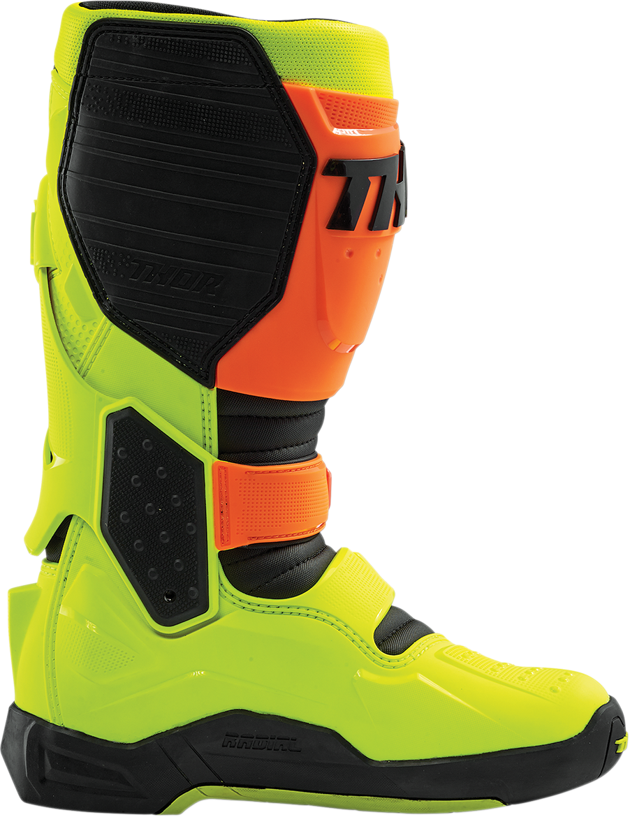 THOR Radial Boots Replacement Outsoles - Black/Yellow Fluorescent - Size 11 3430-0904