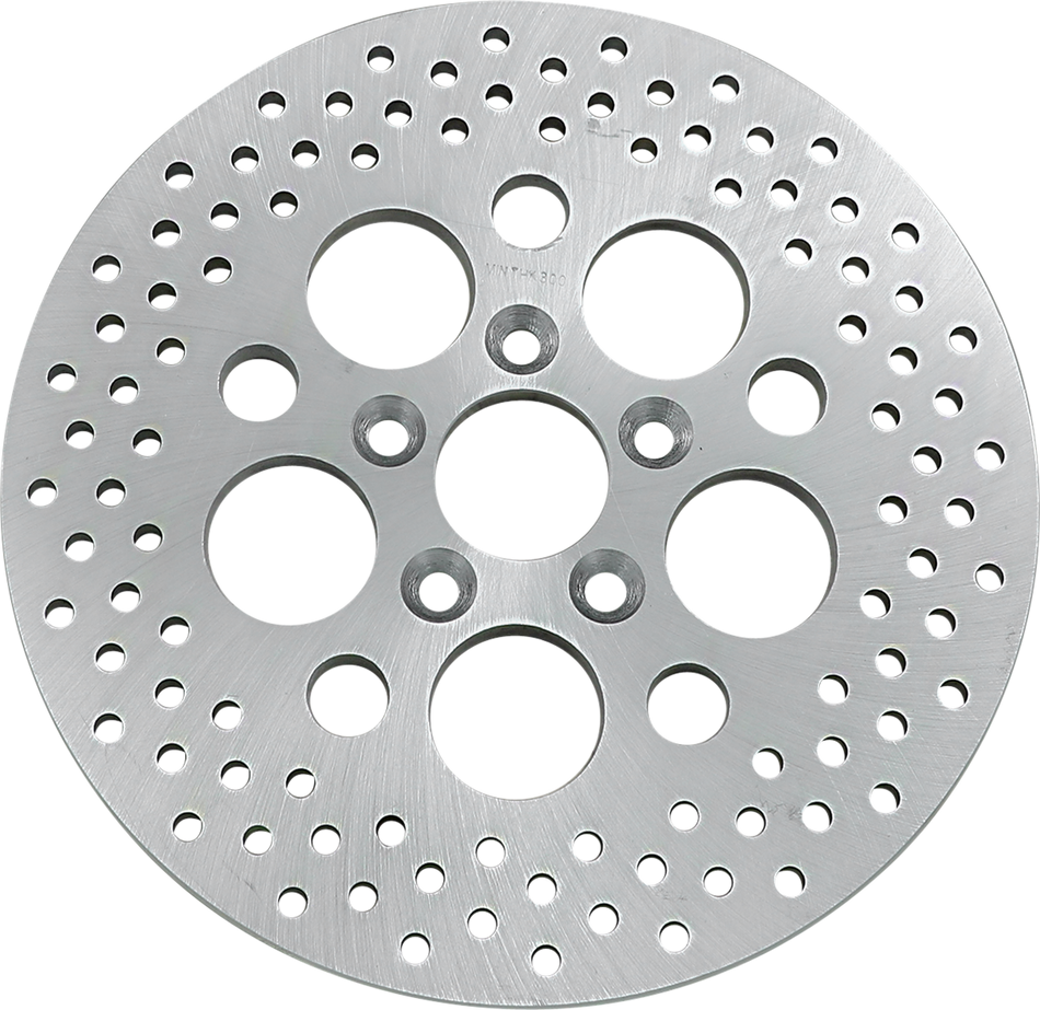 DRAG SPECIALTIES Drilled Brake Rotor - Rear - 11.875" - Touring 06-0177A