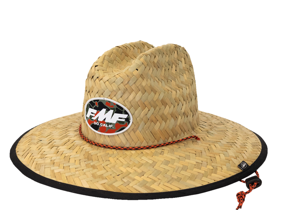 FMF Quack Camo Straw Hat - Natural - One Size SU23193900 2501-4098