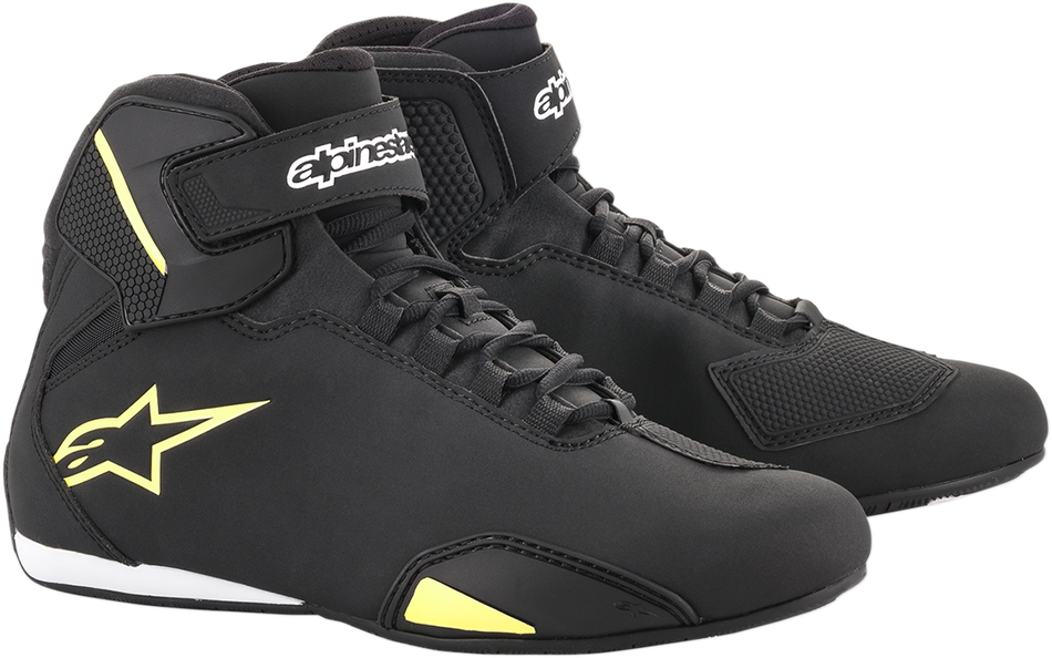 Zapatos ALPINESTARS Sektor - Negro/Amarillo Fluorescente - US 7.5 2515518155-7.5 