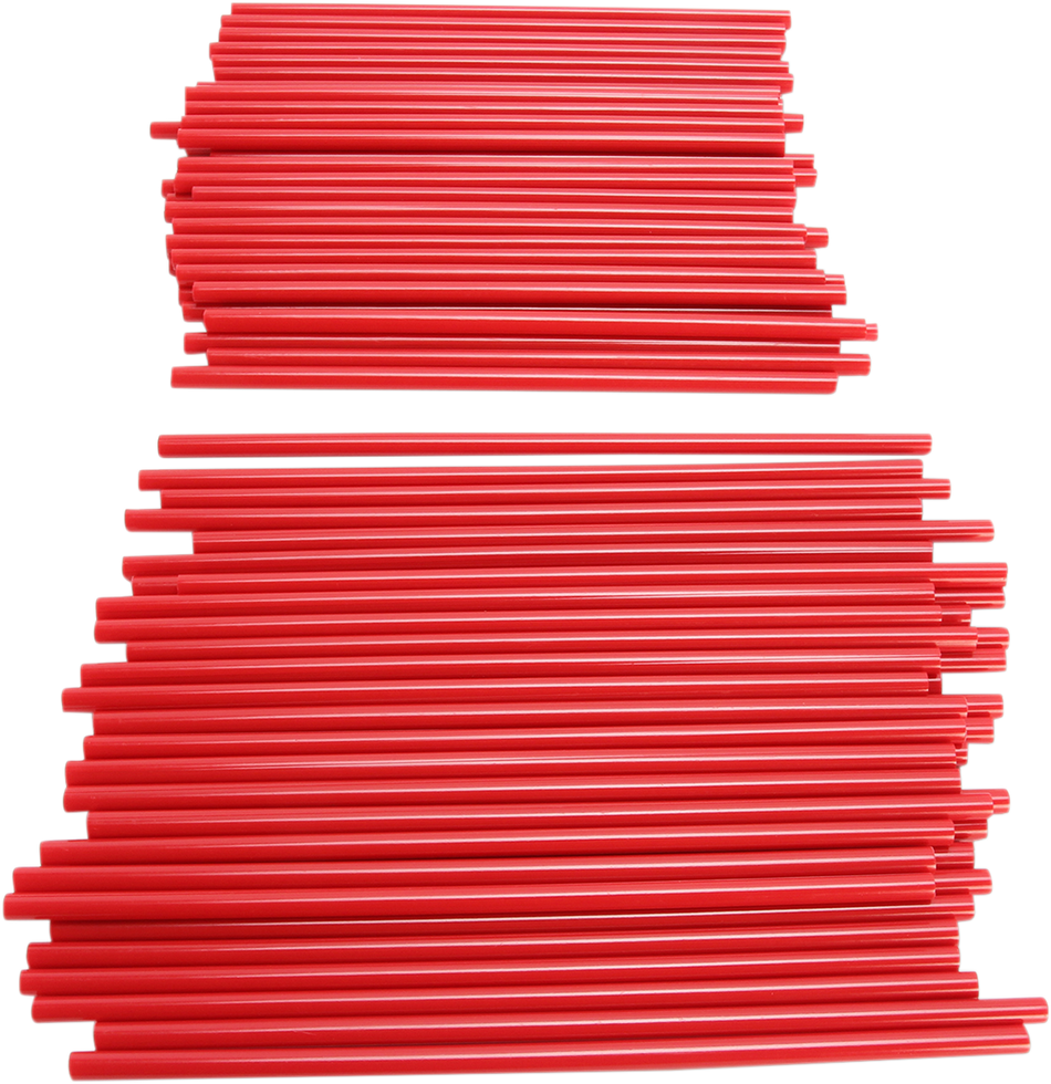Cubiertas de radios EMGO - Rojo - Paquete de 80 16-26098 