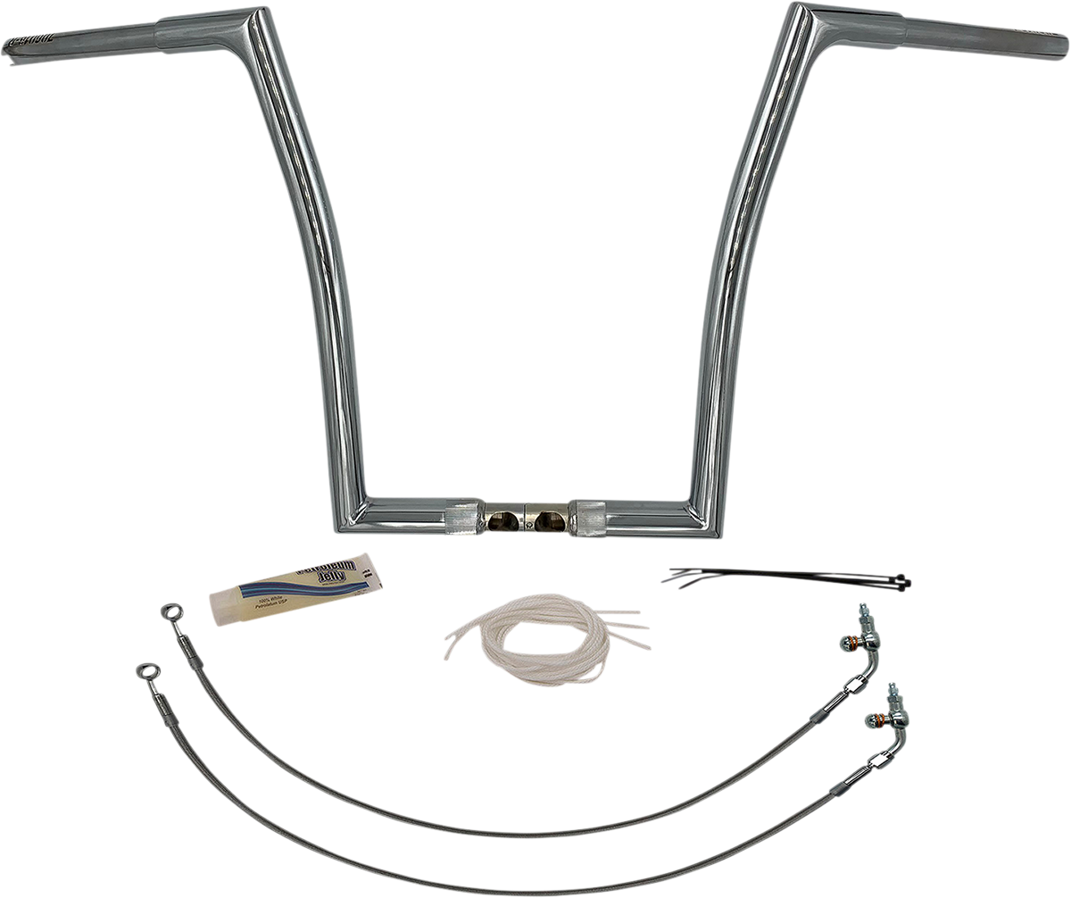 FAT BAGGERS INC. Handlebar Kit - Flat Top - 16" - Chrome 709316