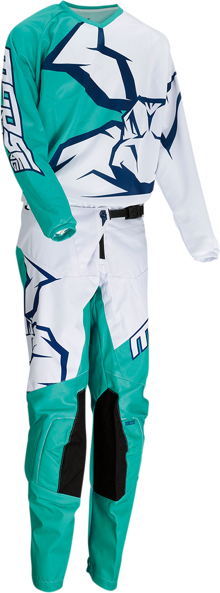 MOOSE RACING Youth Qualifier Pants - Mint/White/Navy - 26 2903-1981
