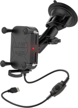 RAM MOUNTS Device Holder - Tough-Charge - Charging - Wireless - Waterproof - Suction Cup Mount RAM-B-166-UN12W