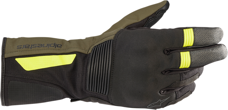 ALPINESTARS Denali Aerogel Drystar® Gloves - Black Forest/Fluo Yellow - Medium 3526922-1685-M