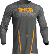 THOR Pulse Mono Jersey - Gray/Yellow - Large 2910-7105