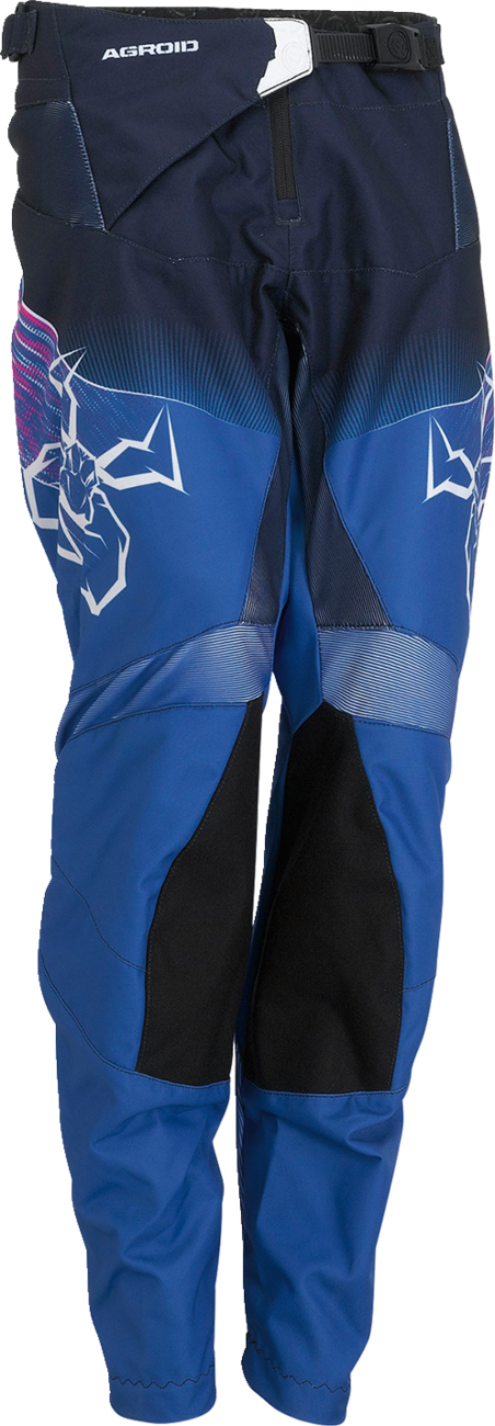 MOOSE RACING Pantalones Agroid para jóvenes - Rosa/Azul - 20 2903-2262 