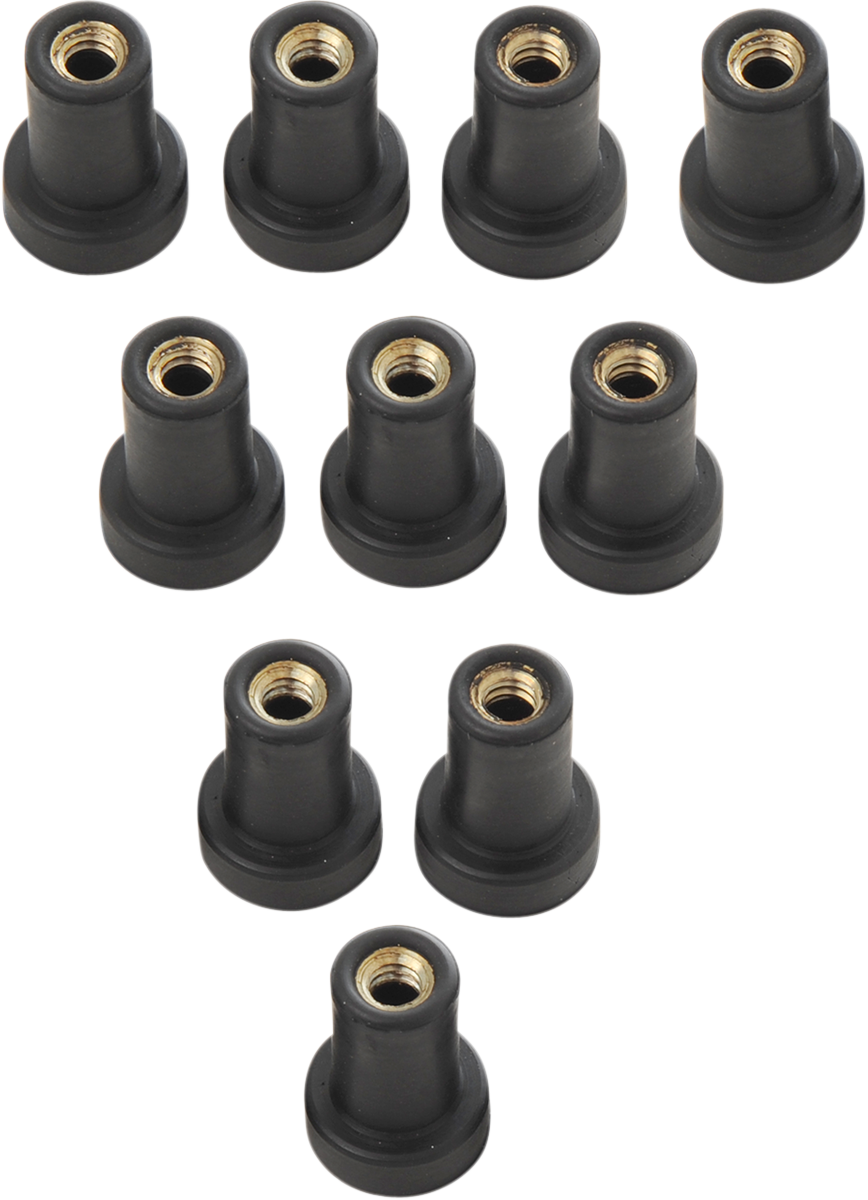 DRAG SPECIALTIES Nuts - Well - #10-24 - 10-Pack 62307
