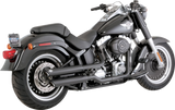 VANCE & HINES 3" Twin Slash Slip-On Mufflers - Black 46343