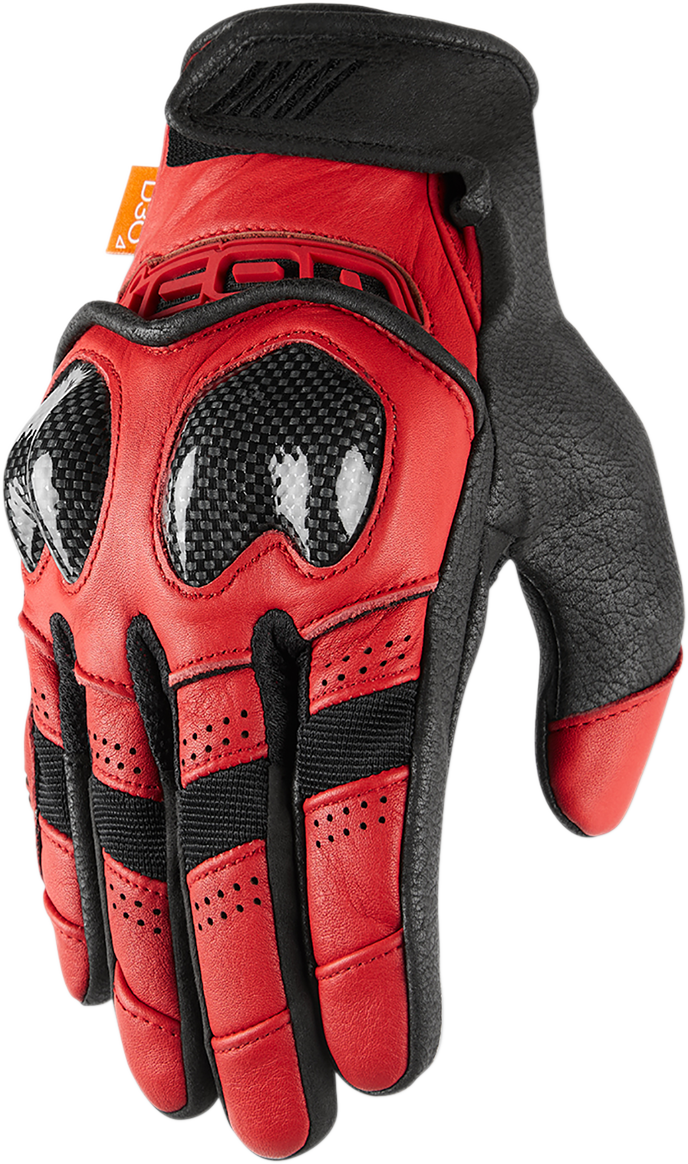 ICON Contra2™ Gloves - Red - 3XL 3301-3712