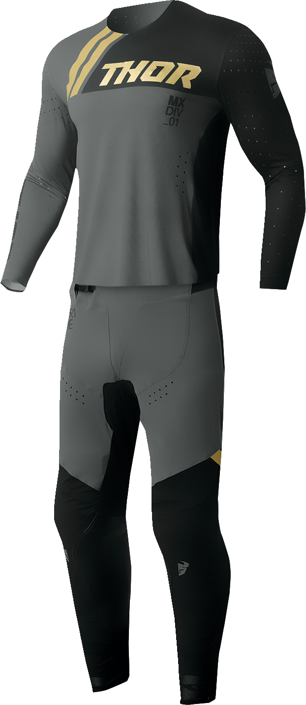 THOR Prime Drive Jersey - Black/Gray - Small 2910-7466