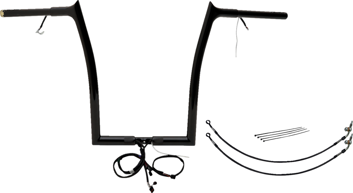 FAT BAGGERS INC. Handlebar Kit - Pointed Top - 16" - Black 901916-B