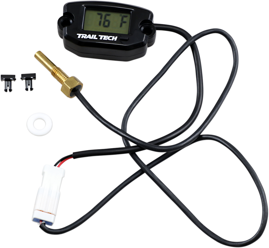 TRAIL TECH Universal Temperature Meter - Surface Mount - Black - M6x10 742-ES1