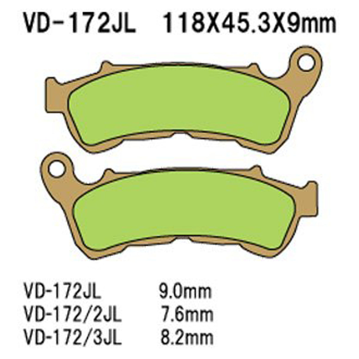 Vesrah Brake Pads (Vd-172rjl) 983976