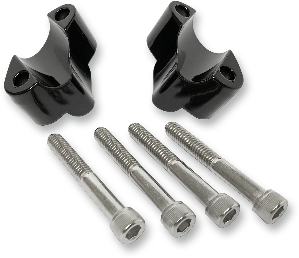 LA CHOPPERS Extension Risers - 1" - Forty Eight - Black LA-7433-01B