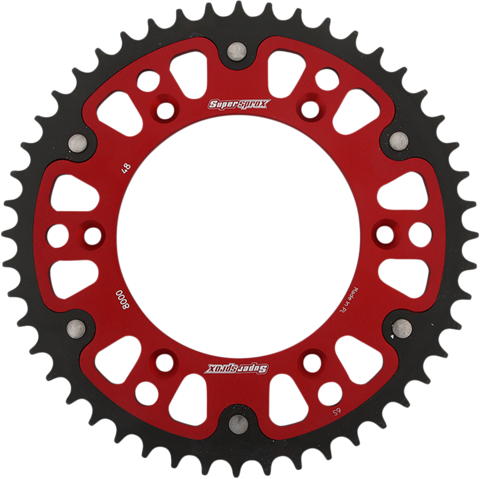 SUPERSPROX Stealth Rear Sprocket - 48 Tooth - Red - Beta RST-8000-48-RED