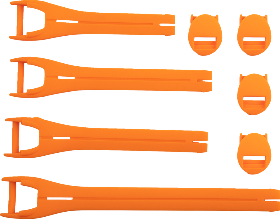 MOOSE RACING Qualifier Boot Strap Kit - Orange - Size 10-15 3430-1019