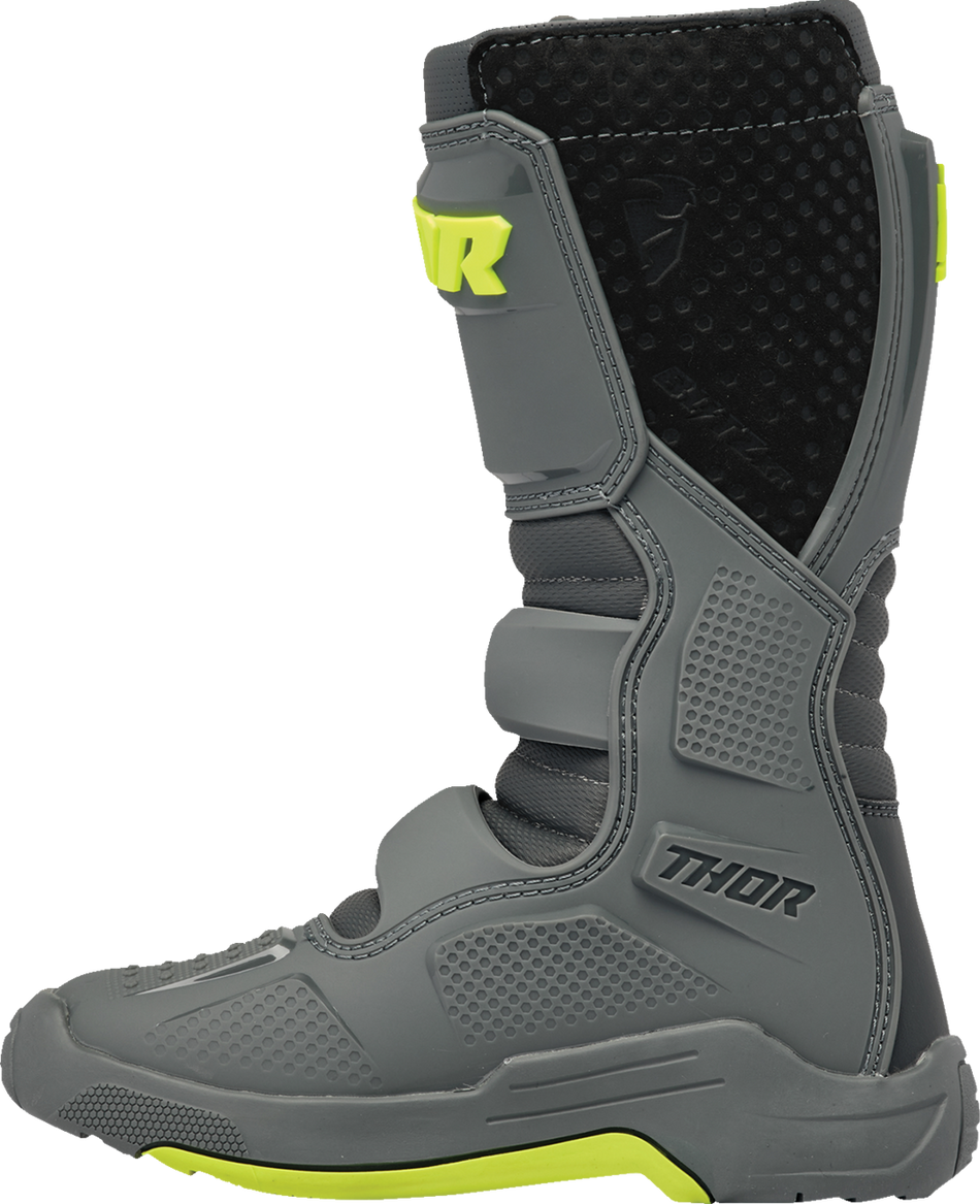 THOR Youth Blitz XR Boots - Gray/Charcoal - Size 1 3411-0738