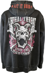 LETHAL THREAT Livin' the Nightmare Hoodie - Black - Medium HD84065M